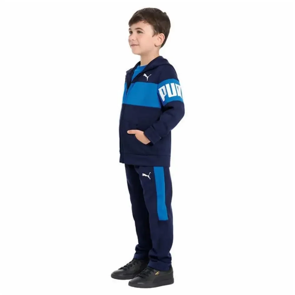 PUMA Kids' 3-piece Tech Fleece Blue Set size 2T